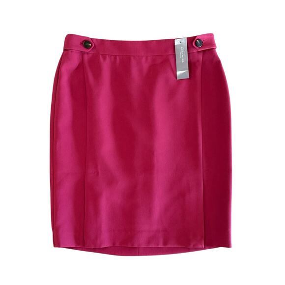 NWT Ann Taylor Petite Fuchsia Pink Classic Pencil Skirt Women’s Size 10P NEW $79 - Picture 1 of 11